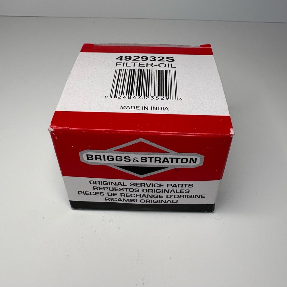 Briggs & Stratton Oil Filter 492932S Genuine OEM Replacement Part New In Box